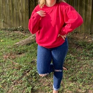 Red Nautica Crewneck Sweatshirt